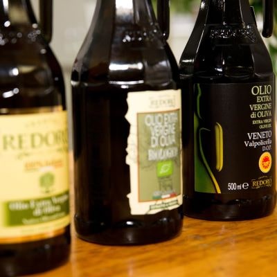 bottiglie olio, redoro