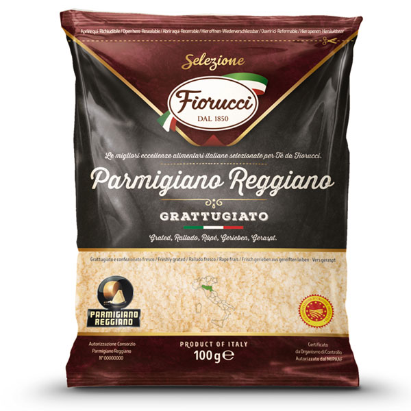 Parmigiano-Reggiano-Grattuggiato-fiorucci formaggio parmigiano reggiano grattuggiato, cesare fiorucci