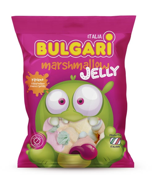 marshmallow caramelle jelly filled, bulgari agostino