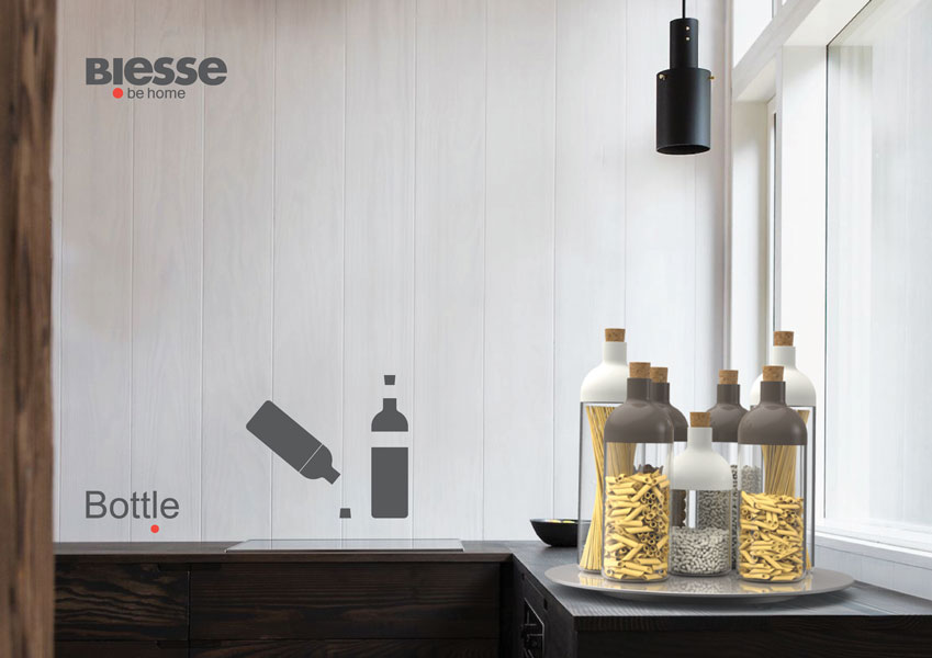 linea barattoli bottle doppia apertura eco plast