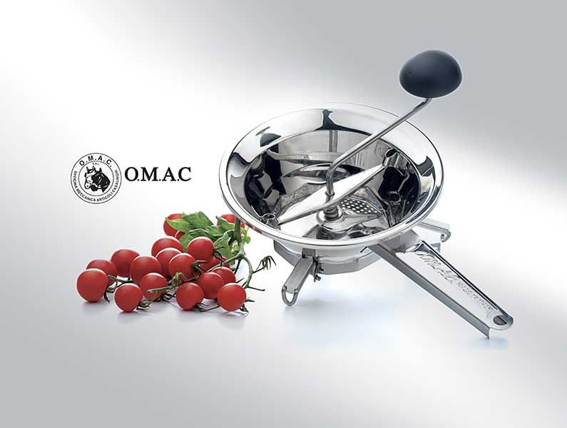 passopomodoro-omac passapomodoro passaverdura acciaio inox 18/10 omac