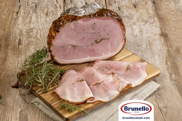 brunello, prosciutto Rosanera con erbe